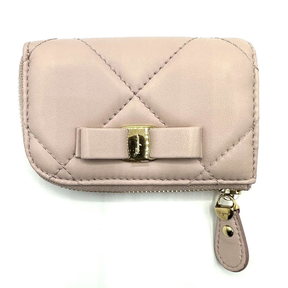 Salvatore Ferragamo Nappa Leather Key Wallet - NIB